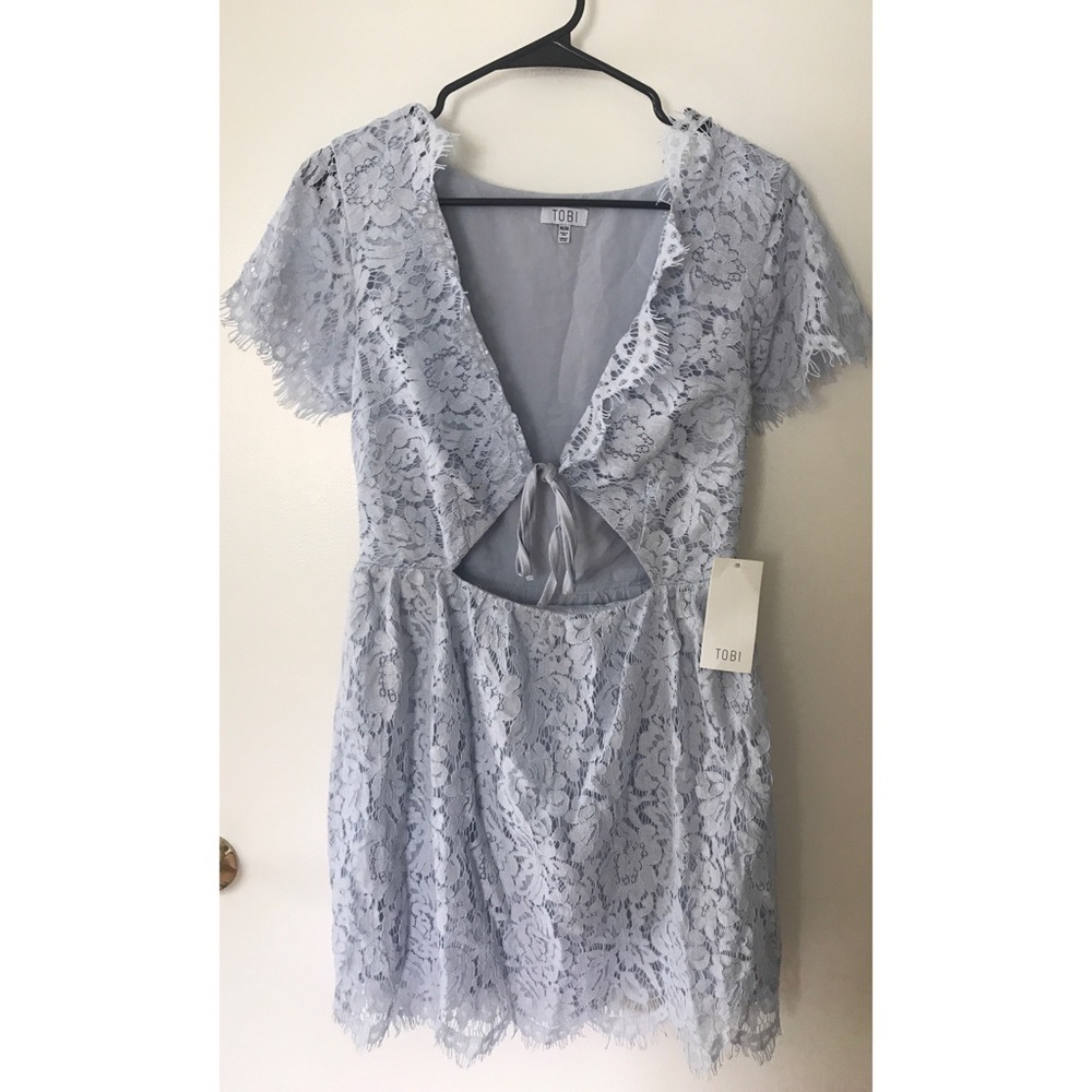 Tobi Front Tie Skater Dress! NEVER WORN - Picture 1 of 3